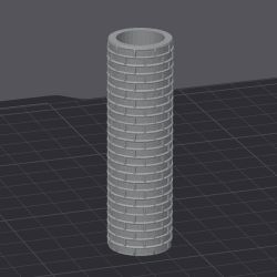 3D Design File for a Brick Texture Roller
