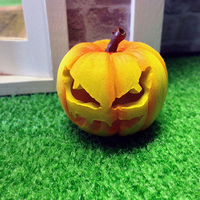 Carved Halloween Pumpkin * DAMAGED*
