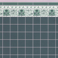 Green Oreton Tile Wallpaper