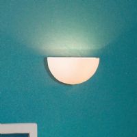 White Half Moon Wall Light for Dolls House