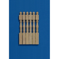 Staircase Tapered Newel Posts x6 for 1:12 Scale Dolls House