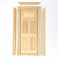 Wooden Dolls House Door (5 Panel)