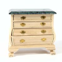 Chest of Drawers - 1:12 Scale - Plain Wood