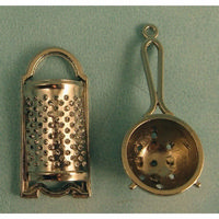 Metal Sieve & Grater - 1:12 scale