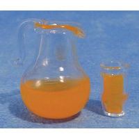 Miniature Jug and Glass of Orange Juice