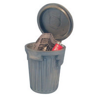 Miniature Dustbin with Rubbish