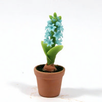 Pot Plant for Dolls House - Blue