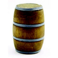 Wooden Barrel - 1:12 Scale