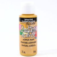 Crafters Acrylic - 59ml Acrylic - Antique Gold
