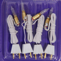 Dolls House Bulb Holder with Plug - Pack of 4