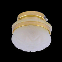 Frosted Ceiling Light - LED - Plus Battery