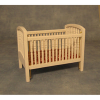 12th Scale Large Cot - White
