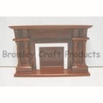 Large Mahogany Dolls House Fireplace