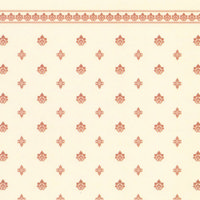 Garden Crest Dolls House Wallpaper - Gold and Ivory