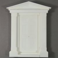 Large Georgian Front Door (Plastic) 1:12 scale