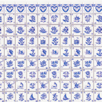 Blue Delft Wall Tiles Sheet