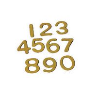 Brass Door Numbers for 1:12 Scale Dolls House
