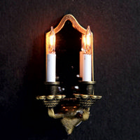 Nostalgic Wall Sconce with 2 Candle Lights