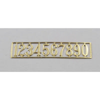 Brass Door Numbers Set - 1:12 Scale